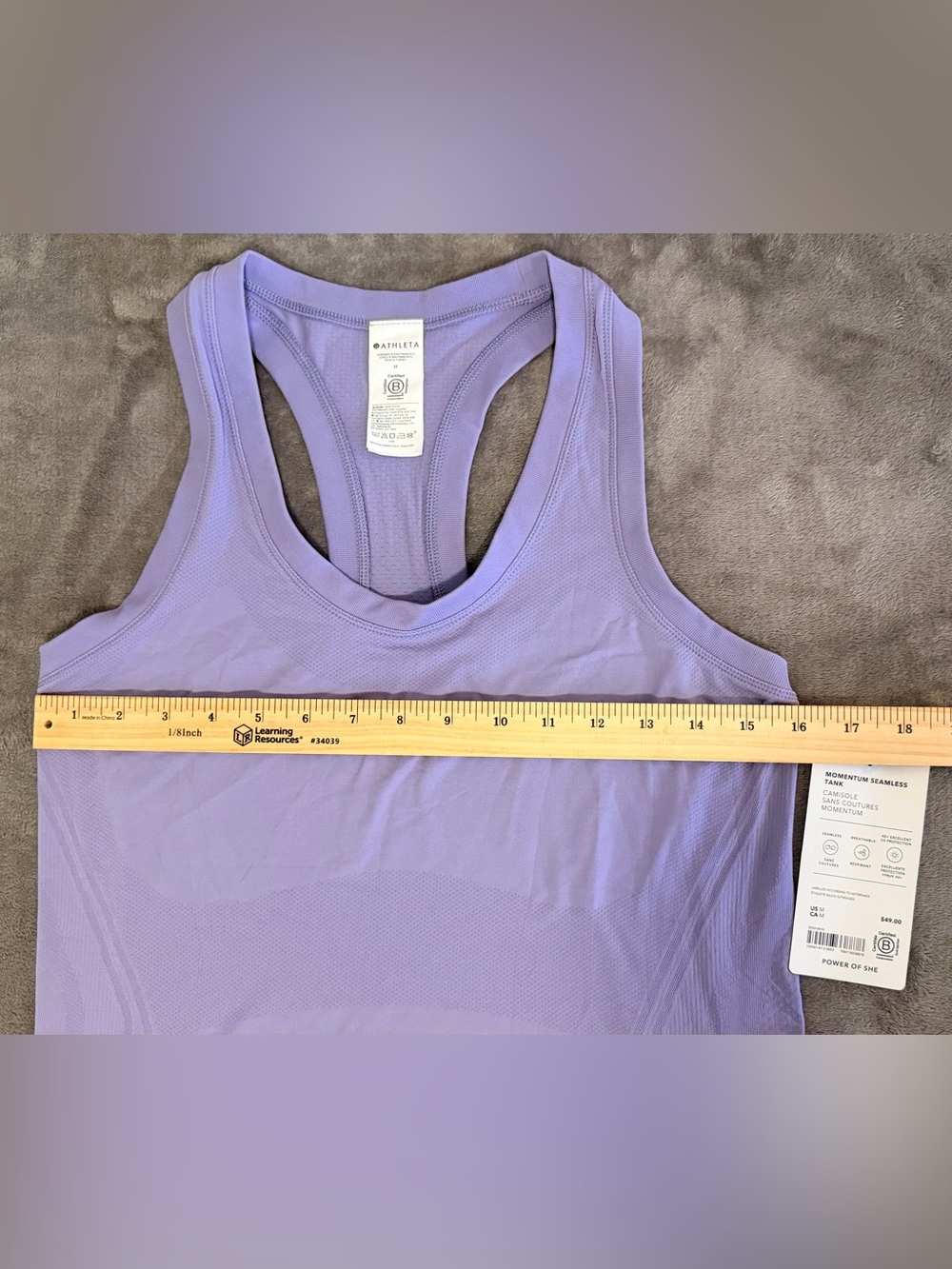 Athleta - Purple - Women’s Momentum Seamless Tank - Medium - New With Tag - Picture 6 of 6